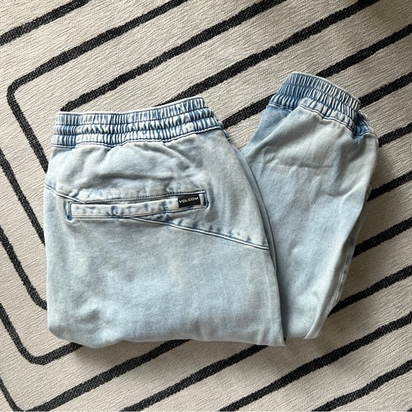 NWOT Volcom Frickin Slim Jogger Pants, Cloud Blue - Picture 7 of 7